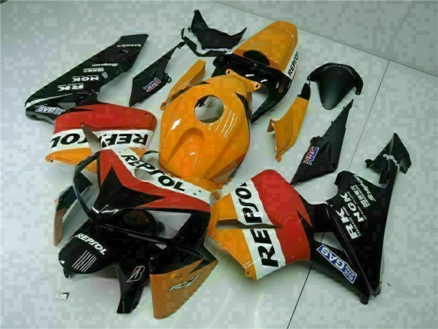 Cheap 2005-2006 Orange Black Repsol Honda CBR600RR Motorbike Fairing Cheap 2005-2006 Orange Black Repsol Honda CBR600RR Motorbike Fairing