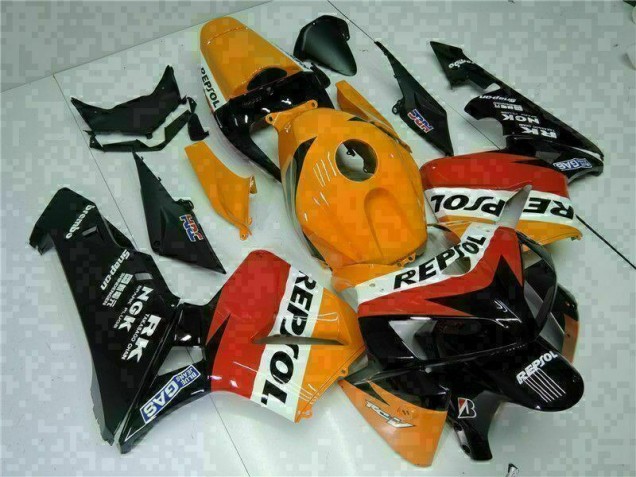 Cheap 2005-2006 Orange Black Repsol Honda CBR600RR Motorbike Fairing Cheap 2005-2006 Orange Black Repsol Honda CBR600RR Motorbike Fairing