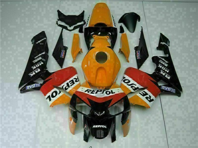 Cheap 2005-2006 Orange Black Repsol Honda CBR600RR Motorbike Fairing Cheap 2005-2006 Orange Black Repsol Honda CBR600RR Motorbike Fairing
