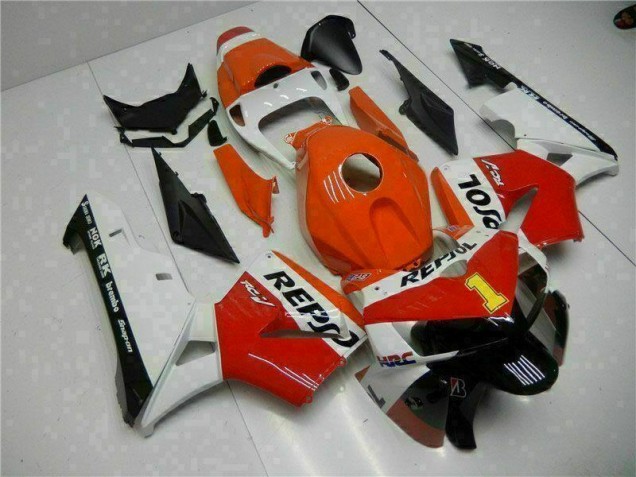 Cheap 2005-2006 Orange Repsol Honda CBR600RR Bike Fairing Kit Cheap 2005-2006 Orange Repsol Honda CBR600RR Bike Fairing Kit