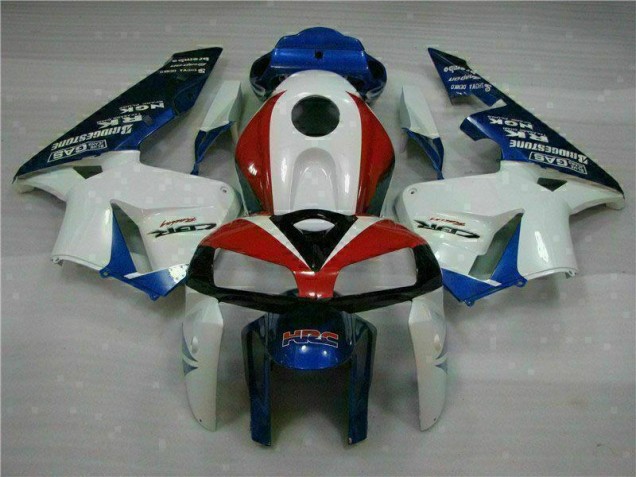 Cheap 2005-2006 White Blue Honda CBR600RR Moto Fairings Cheap 2005-2006 White Blue Honda CBR600RR Moto Fairings