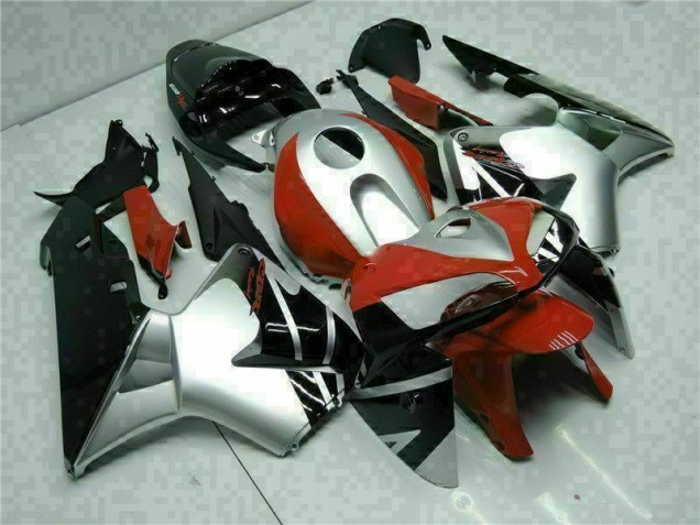 Cheap 2005-2006 Black Silver Red Honda CBR600RR Motorcycle Fairings Cheap 2005-2006 Black Silver Red Honda CBR600RR Motorcycle Fairings