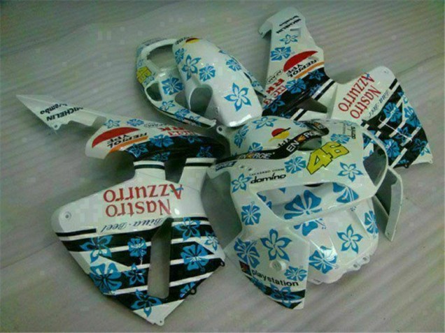 Cheap 2005-2006 White Blue Nastro Azzurro 46 Honda CBR600RR Motorcycle Fairing Cheap 2005-2006 White Blue Nastro Azzurro 46 Honda CBR600RR Motorcycle Fairing