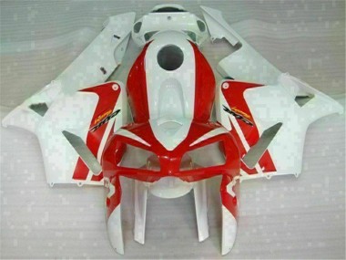 Cheap 2005-2006 Red White Honda CBR600RR Motor Fairings