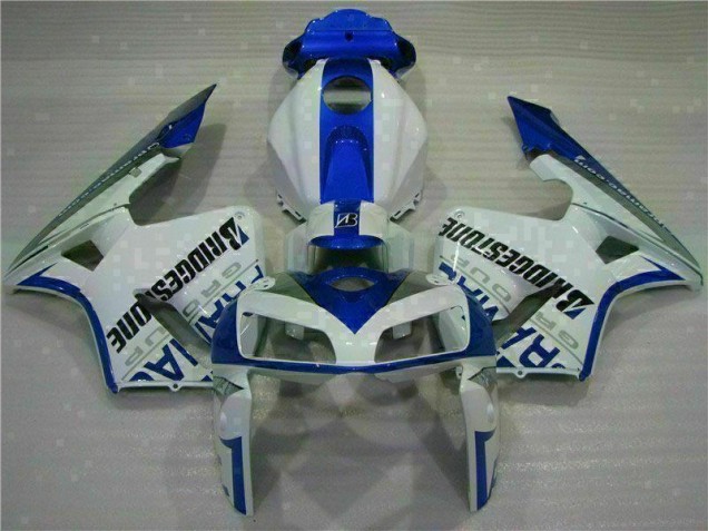 Cheap 2005-2006 White Blue Honda CBR600RR Motorcycle Fairing Kits Cheap 2005-2006 White Blue Honda CBR600RR Motorcycle Fairing Kits
