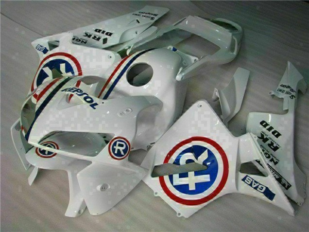 Cheap 2005-2006 White Honda CBR600RR Bike Fairings Cheap 2005-2006 White Honda CBR600RR Bike Fairings