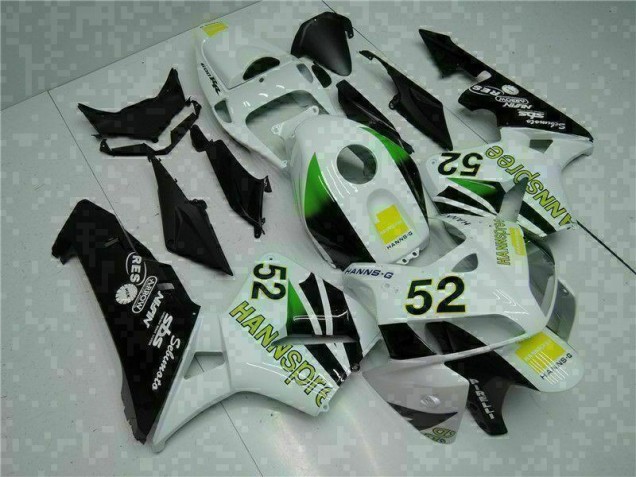 Cheap 2005-2006 White Yellow Green 52 Honda CBR600RR Motorcycle Bodywork Cheap 2005-2006 White Yellow Green 52 Honda CBR600RR Motorcycle Bodywork