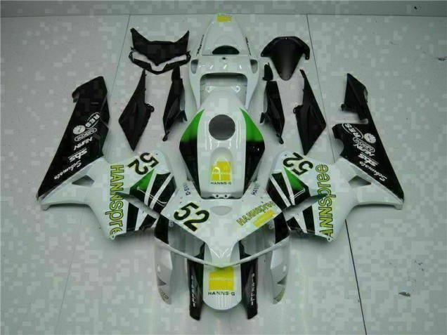 Cheap 2005-2006 White Yellow Green 52 Honda CBR600RR Motorcycle Bodywork Cheap 2005-2006 White Yellow Green 52 Honda CBR600RR Motorcycle Bodywork