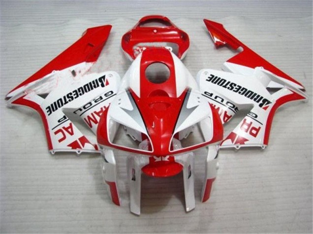 Cheap 2005-2006 Red White Honda CBR600RR Bike Fairings Cheap 2005-2006 Red White Honda CBR600RR Bike Fairings