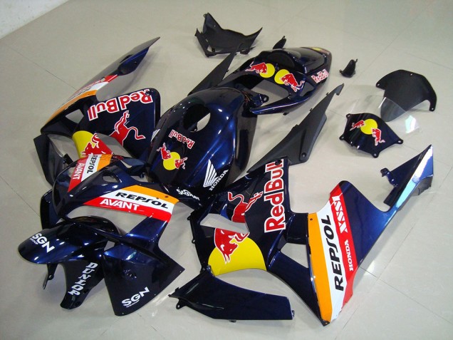 Cheap 2005-2006 Dark Blue Red Bull Repsol Honda CBR600RR Motorcycle Fairings Kits Cheap 2005-2006 Dark Blue Red Bull Repsol Honda CBR600RR Motorcycle Fairings Kits