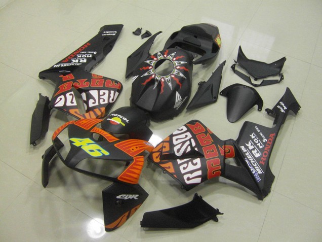 Cheap 2005-2006 Matte Black Rossi Honda CBR600RR Motorbike Fairing Cheap 2005-2006 Matte Black Rossi Honda CBR600RR Motorbike Fairing