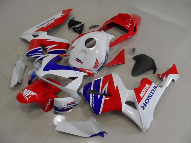 Cheap 2005-2006 White Blue Red Motul HRC Honda CBR600RR Moto Fairings