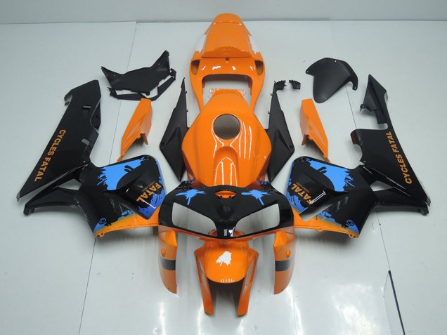 Cheap 2005-2006 Orange Black Honda CBR600RR Motorcycle Fairings Cheap 2005-2006 Orange Black Honda CBR600RR Motorcycle Fairings