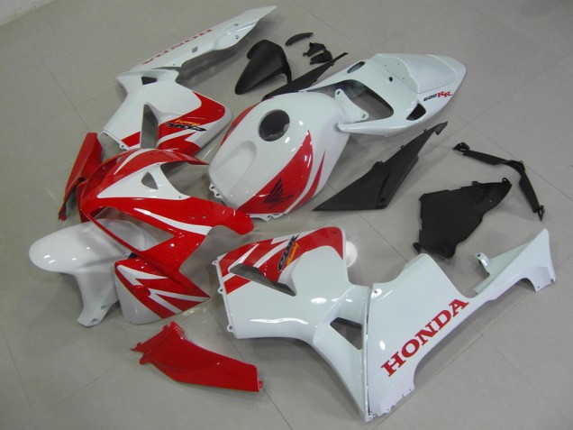 Cheap 2005-2006 Red White Honda CBR600RR Replacement Motorcycle Fairings Cheap 2005-2006 Red White Honda CBR600RR Replacement Motorcycle Fairings