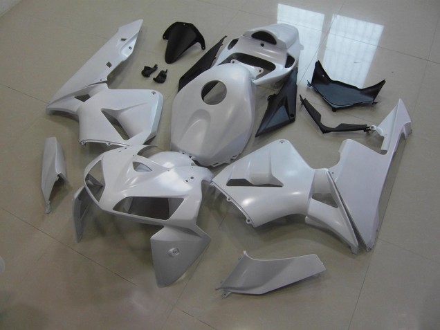 Cheap 2005-2006 White Honda CBR600RR Motorcycle Fairings Kit Cheap 2005-2006 White Honda CBR600RR Motorcycle Fairings Kit