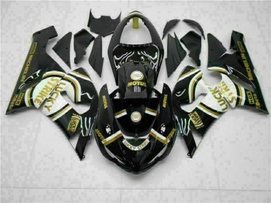 Cheap 2005-2006 Black Kawasaki ZX6R Motorcylce Fairings