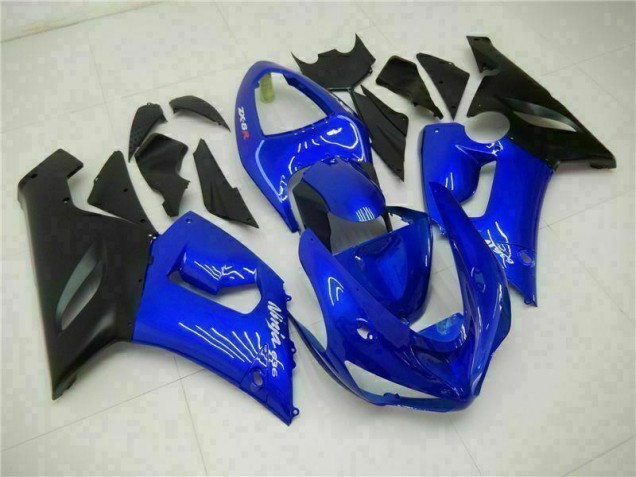 Cheap 2005-2006 Blue Kawasaki ZX6R Motorcycle Fairing Kit Cheap 2005-2006 Blue Kawasaki ZX6R Motorcycle Fairing Kit