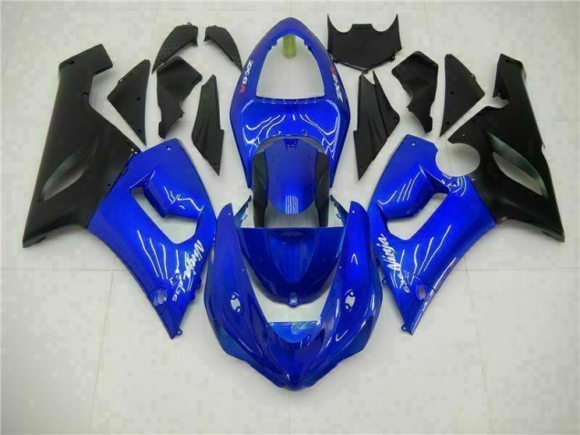 Cheap 2005-2006 Blue Kawasaki ZX6R Motorcycle Fairing Kit Cheap 2005-2006 Blue Kawasaki ZX6R Motorcycle Fairing Kit