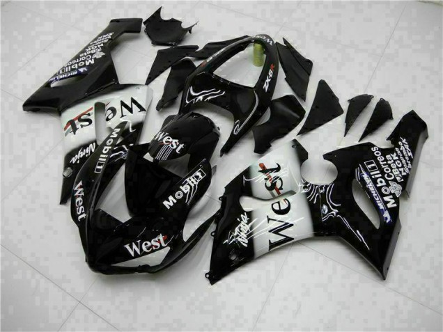 Cheap 2005-2006 Black Kawasaki ZX6R Bike Fairings Cheap 2005-2006 Black Kawasaki ZX6R Bike Fairings