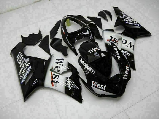 Cheap 2005-2006 Black Kawasaki ZX6R Bike Fairings Cheap 2005-2006 Black Kawasaki ZX6R Bike Fairings