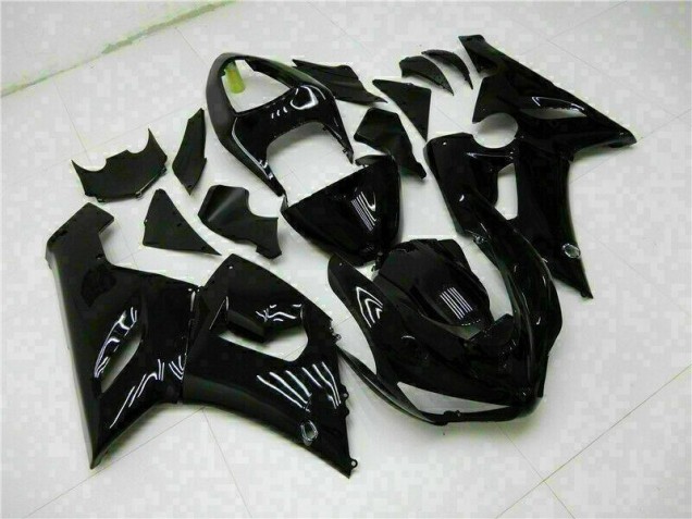 Cheap 2005-2006 Glossy Black Kawasaki ZX6R Motor Fairings Cheap 2005-2006 Glossy Black Kawasaki ZX6R Motor Fairings