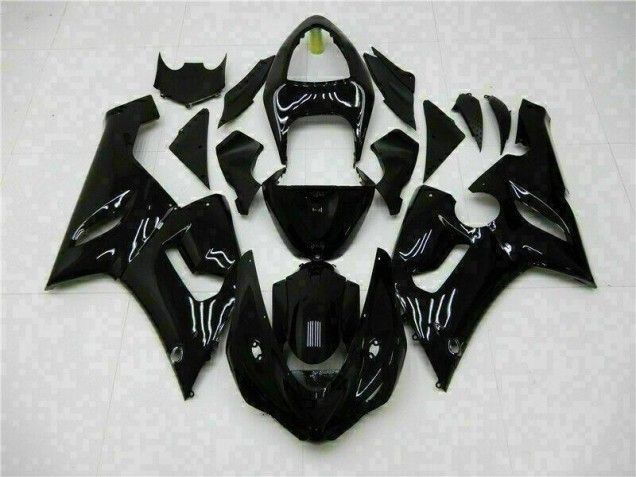 Cheap 2005-2006 Glossy Black Kawasaki ZX6R Motor Fairings Cheap 2005-2006 Glossy Black Kawasaki ZX6R Motor Fairings