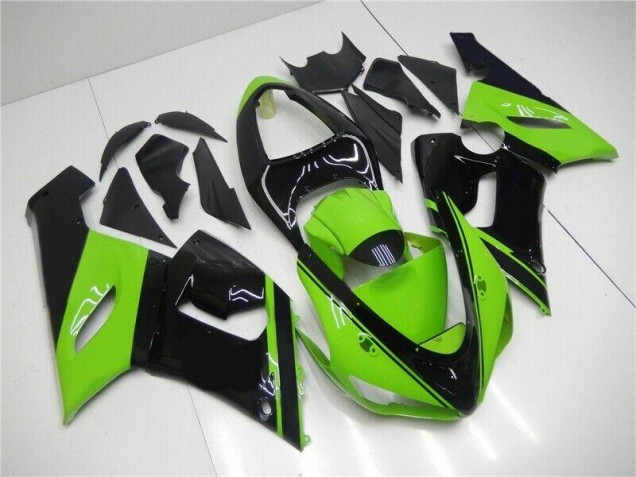 Cheap 2005-2006 Green Black Kawasaki ZX6R Motor Fairings Cheap 2005-2006 Green Black Kawasaki ZX6R Motor Fairings