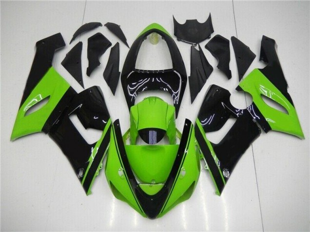 Cheap 2005-2006 Green Black Kawasaki ZX6R Motor Fairings Cheap 2005-2006 Green Black Kawasaki ZX6R Motor Fairings