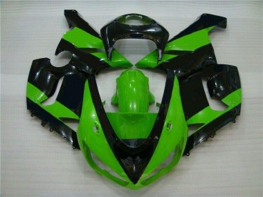 Cheap 2005-2006 Green Black Kawasaki ZX6R Motorbike Fairing