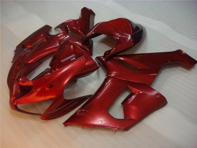 Cheap 2005-2006 Red Kawasaki ZX6R Bike Fairing Cheap 2005-2006 Red Kawasaki ZX6R Bike Fairing