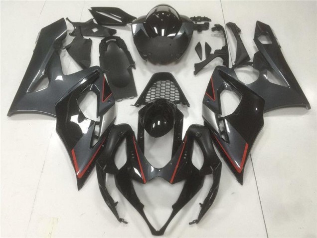 Cheap 2005-2006 Black Grey Suzuki GSXR 1000 Moto Fairings