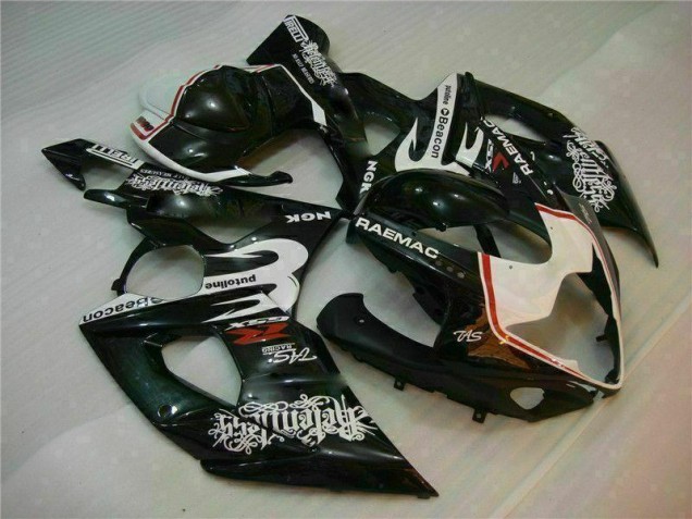 Cheap 2005-2006 White Black Suzuki GSXR 1000 Motorcycle Fairings Kit Cheap 2005-2006 White Black Suzuki GSXR 1000 Motorcycle Fairings Kit