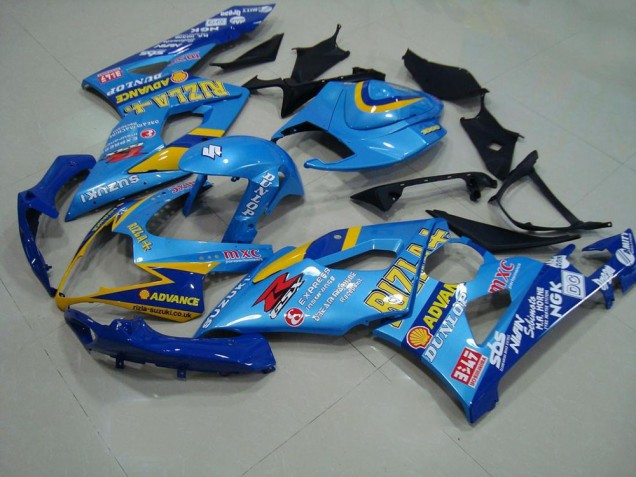 Cheap 2005-2006 Light Blue Rizzla Suzuki GSXR 1000 Motor Bike Fairings