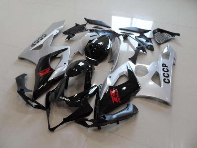 Cheap 2005-2006 Silver Black Suzuki GSXR 1000 Moto Fairings