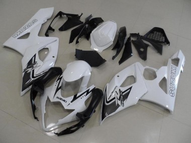 Cheap 2005-2006 White and Black Suzuki GSXR 1000 Motorcyle Fairings