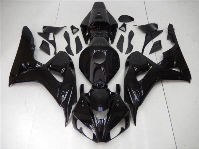 Cheap 2006-2007 Glossy Black Honda CBR1000RR Motor Bike Fairings