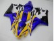 Cheap 2006-2007 Yellow Blue Honda CBR1000RR Replacement Motorcycle Fairings
