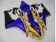 Cheap 2006-2007 Yellow Blue Honda CBR1000RR Replacement Motorcycle Fairings