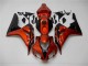 Cheap 2006-2007 Orange Black Honda CBR1000RR Motorcycle Fairings Kit
