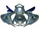 Cheap 2006-2007 Blue Flame Silver Honda CBR1000RR Motorcycle Fairing Kits