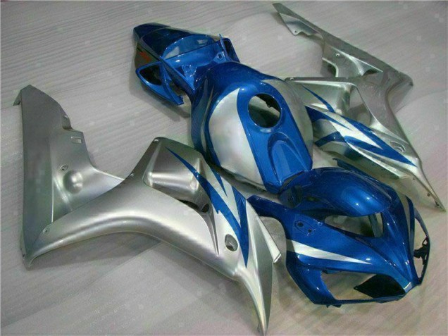 Cheap 2006-2007 Blue Silver Honda CBR1000RR Motorcycle Fairings Kits