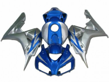Cheap 2006-2007 Blue Silver Honda CBR1000RR Motorcycle Fairings Kits