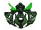 Cheap 2006-2007 Green Flame Black Honda CBR1000RR Moto Fairings