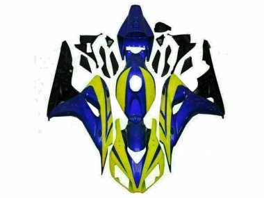 Cheap 2006-2007 Blue Yellow Honda CBR1000RR Motorcycle Replacement Fairings
