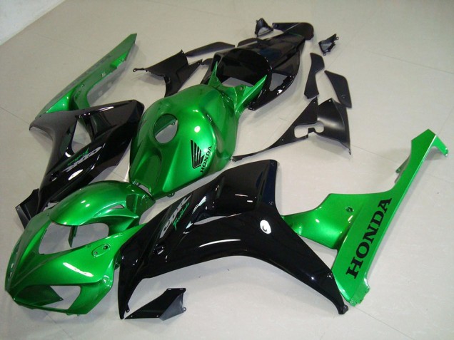 Cheap 2006-2007 Black Green Honda CBR1000RR Motorcycle Fairing Kits