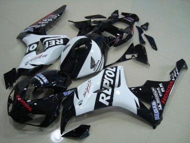 Cheap 2006-2007 Black White Repsol Honda CBR1000RR Motorcycle Replacement Fairings