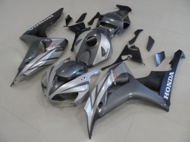 Cheap 2006-2007 Grey Silver and Matte Black Honda CBR1000RR Motor Fairings