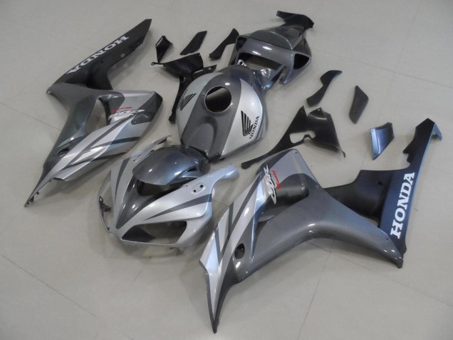 Cheap 2006-2007 Grey Silver and Matte Black Honda CBR1000RR Motor Fairings