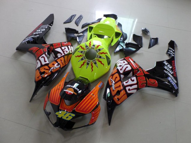 Cheap 2006-2007 Fluro Rossi Honda CBR1000RR Bike Fairings