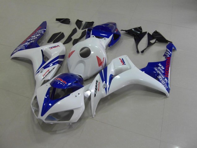 Cheap 2006-2007 Pearl White Blue Honda CBR1000RR Motorcycle Fairings Kits